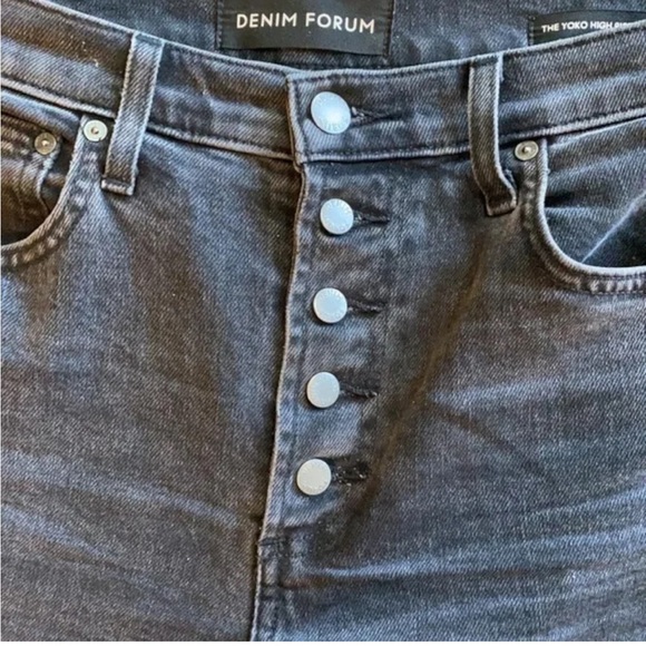 Denim Forum Aritzia size 25 Yoko High Rise jean in Black - Picture 5 of 8